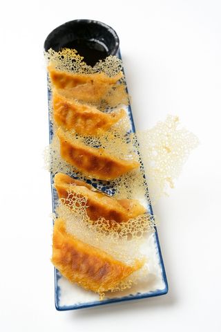 Gyozas De Carne A La Plancha