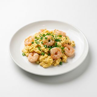 Huevos Revueltos Con Gambas