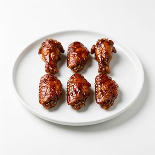 Alitas de pollo crujiente Con BBQ 6 Uds.