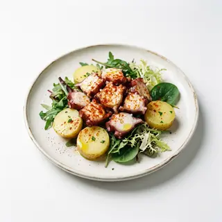 La Ensalada Con Pulpo De Verdad