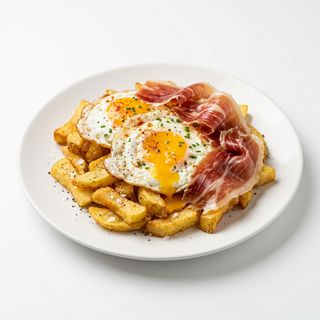 Huevos Rotos Con Jamón