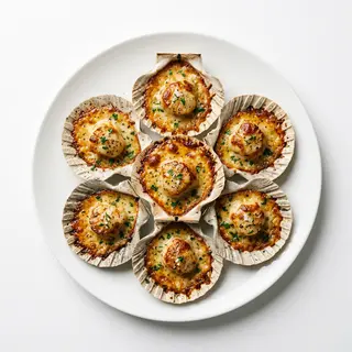 Vieiras Del Pacífico A La Parmesana (6 Uds.)