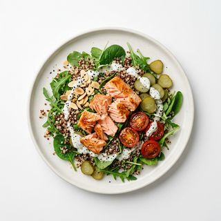 Ensalada De Quinoa Y Salmón