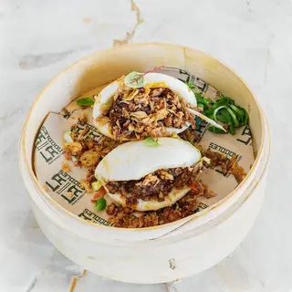Pan Bao de pollo y lechuga 