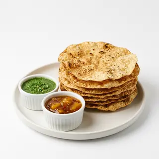 Papadums Y Salsas (Ración)