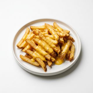 Patatas Fritas Con Queso
