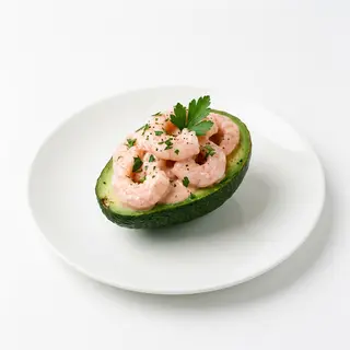 Aguacate con Gambas