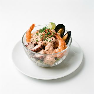 Cóctel de mariscos tarrina