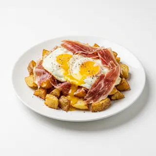 Huevos Rotos Con Jamón
