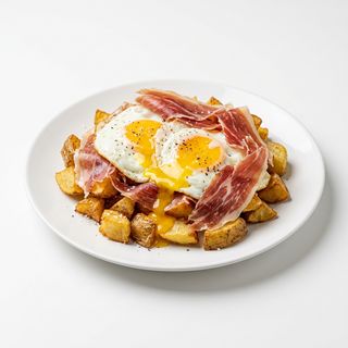 Huevos Rotos Con Jamón