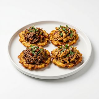 Patacones Con Carne O Pollo