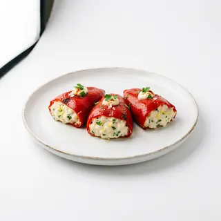 Pimientos Rellenos De Bacalao