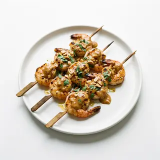Pinchitos De Gambas Salsa Cacahuete (4 Uds.)