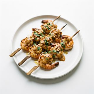 Pinchitos De Gambas Salsa Cacahuete (4 Uds.)