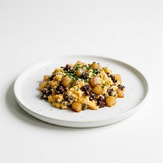 Revuelto de Morcilla y Manzana