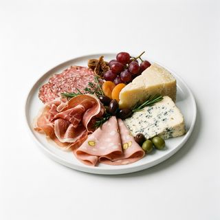 Tabla Variada De Embutidos Y Queso Italiano (Para 2 Personas)