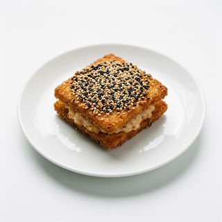 Tostada De Gambas Con Sésamo