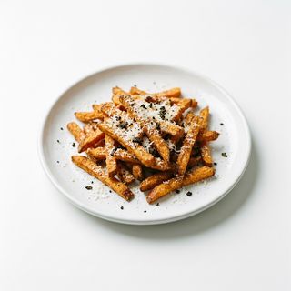 Boniato con trufa y parmesano