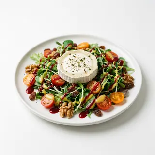 Ensalada De Queso De Cabra Y Frutos Secos