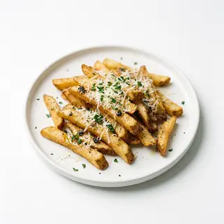 Patatas Fritas Con Trufa Y Parmesano