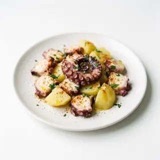 Ensalada De Pulpo Con Patatas Cocidas