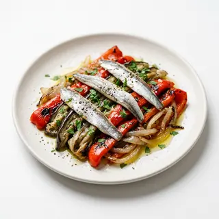 Escalivada Con Anchoas
