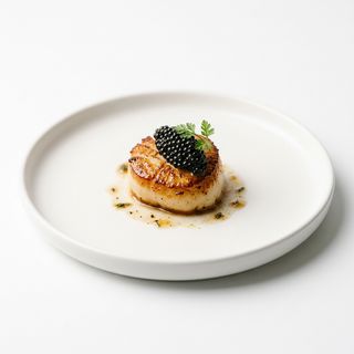 Vieiras Con Caviar Del Norte