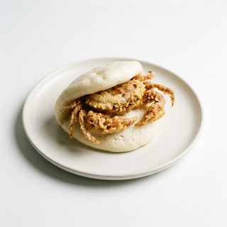Pan Bao De Cangrejo En Tempura