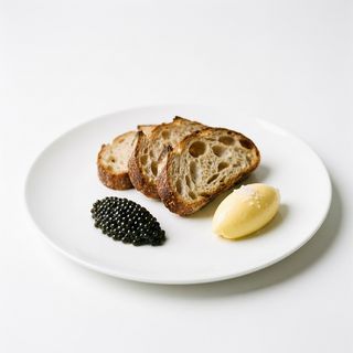 Caviar, Pan Y Mantequilla