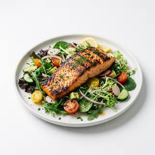 Ensalada De Salmón Grill