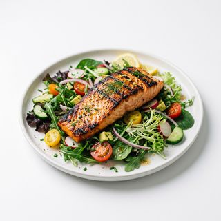 Ensalada De Salmón Grill
