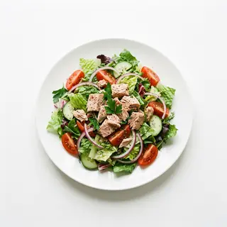 Ensalada mixta con atún