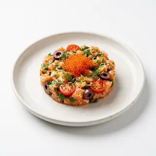 184. Tartare salmone alla mediterranea