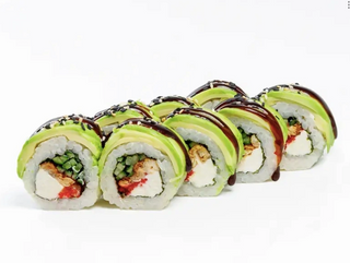 Salmón Roll Cubierto De Aguacate (8 Pzs.)