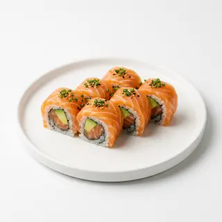 96 - Salmón uramaki (8 pzas.)