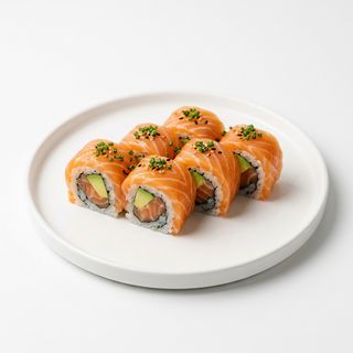 96 - Salmón uramaki (8 pzas.)