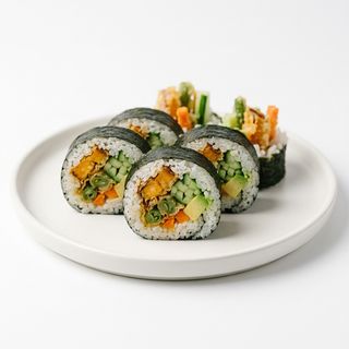Futomaki di verdure in tempura