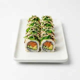 Uramaki De Wakame Y Salmón (8 Uds.)