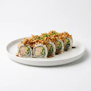 Roll California, Surimi y Cebolla Frita, 8 Piezas