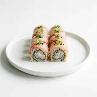 Roll De Calamar Con Topping De Pez Limón (8 Uds.)