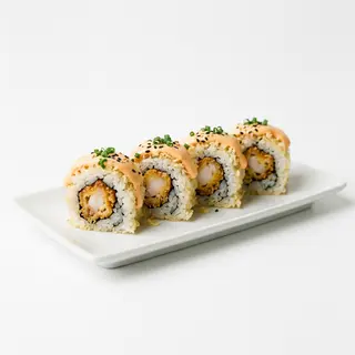 Roll Tempurizado De Calamar Con Salsa Cremosa (4 Uds.)