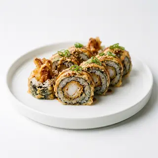 Roll Tempurizado De Calamar Con Salsa Cremosa (8 Uds.)