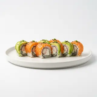 Uramaki Rainbow Salmón