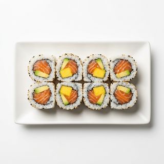 Uramaki Salmón Mango (8 Uds.)