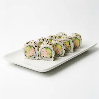Uramaki surimi con aguacate y sésamo (8 pz.)