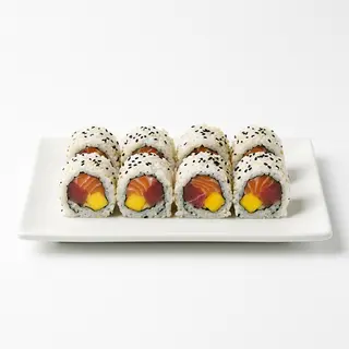 Urumaki De Salmón Y Atún Con Mango