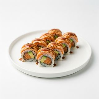 Roll Salmón Flambeado (10 Uds.)