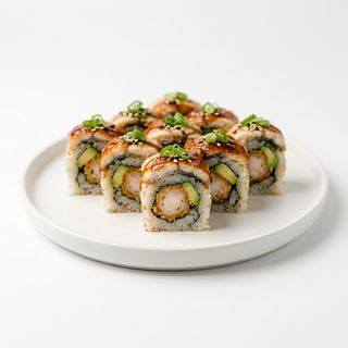 125Uramaki De Anguila Con Aguacate Y Langostino (8 Uds.)