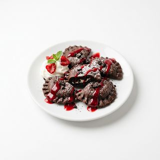 Pierogi Oreo w cieście czekoladowym
