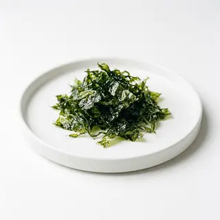 Algas de mar fritas